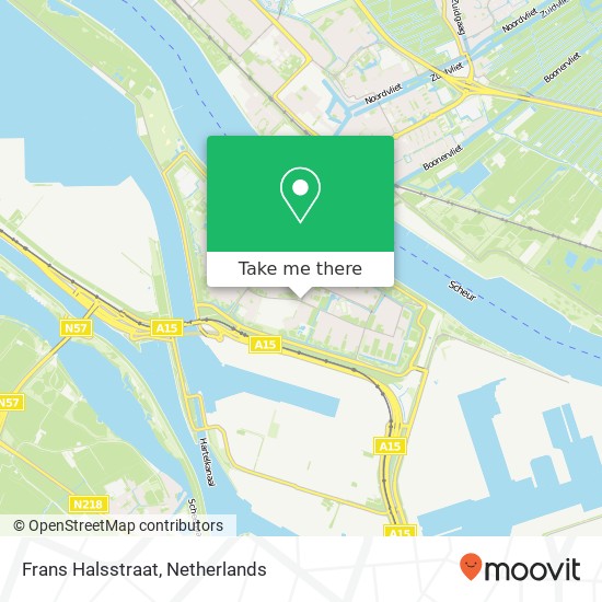 Frans Halsstraat, 3181 Rozenburg kaart