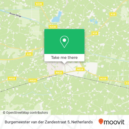 Burgemeester van der Zandestraat 5, Burgemeester van der Zandestraat 5, 7051 CS Varsseveld, Nederland kaart