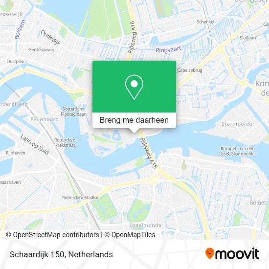 Schaardijk 150 kaart