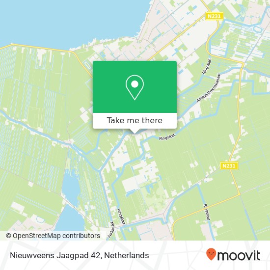 Nieuwveens Jaagpad 42, 2441 EK Nieuwveen kaart