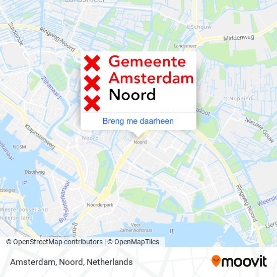 Amsterdam, Noord kaart