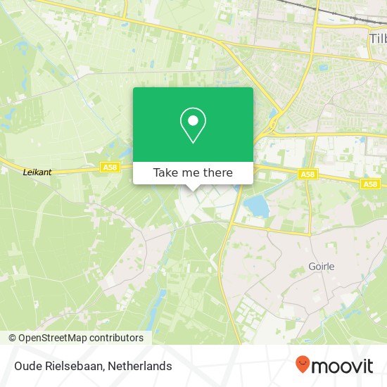 Oude Rielsebaan, 5032 Tilburg kaart