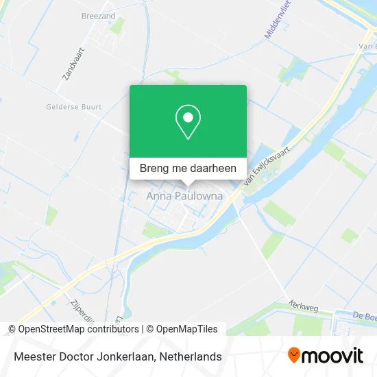 Meester Doctor Jonkerlaan kaart