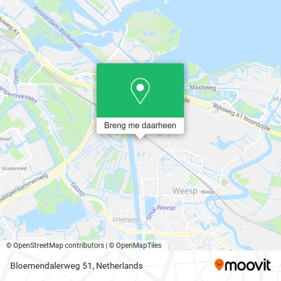 Bloemendalerweg 51 kaart