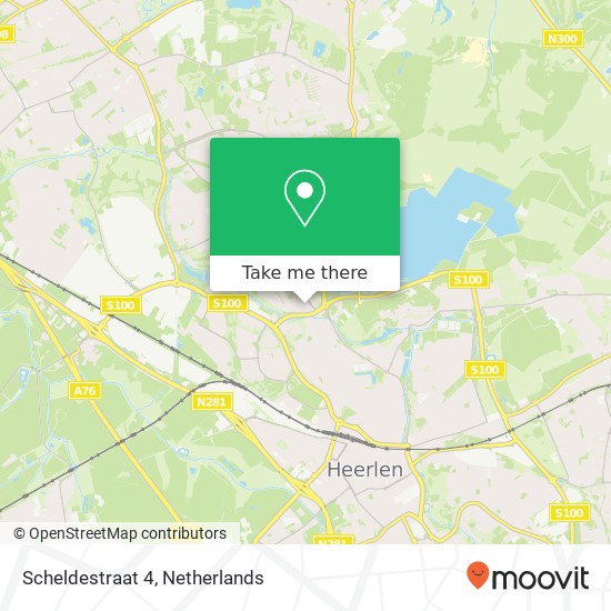 Scheldestraat 4, 6413 XW Heerlen kaart