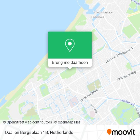 Daal en Bergselaan 1B kaart