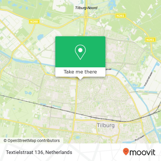 Textielstraat 136, 5046 SG Tilburg kaart