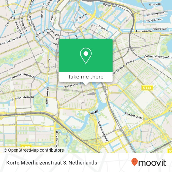 Korte Meerhuizenstraat 3, 1078 TK Amsterdam kaart