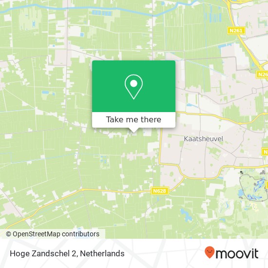 Hoge Zandschel 2, 5171 TH Kaatsheuvel kaart