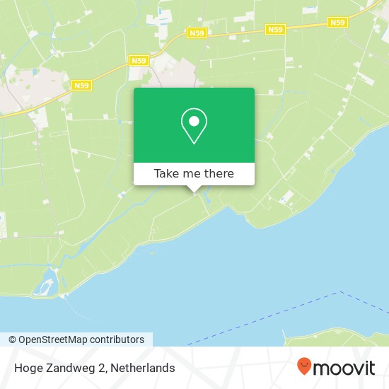 Hoge Zandweg 2, 4307 RN Oosterland kaart