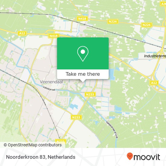 Noorderkroon 83, 3902 VC Veenendaal kaart