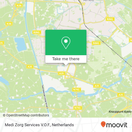 Medi Zorg Services V.O.F., Twentepoort West 43 kaart