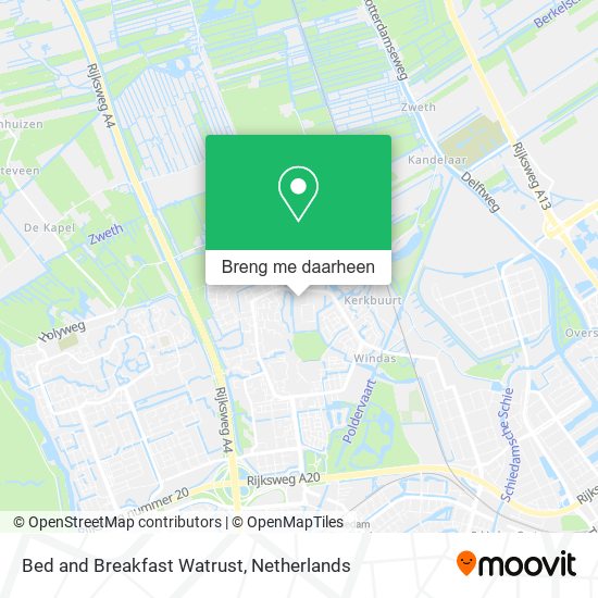 Bed and Breakfast Watrust kaart