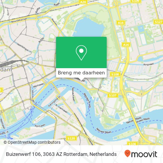 Buizenwerf 106, 3063 AZ Rotterdam kaart