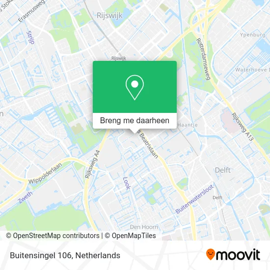 Buitensingel 106 kaart