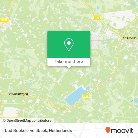 bad Boekelerveldbeek, 7548 Boekelo kaart