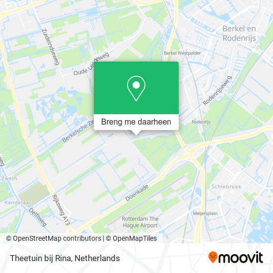 Theetuin bij Rina kaart