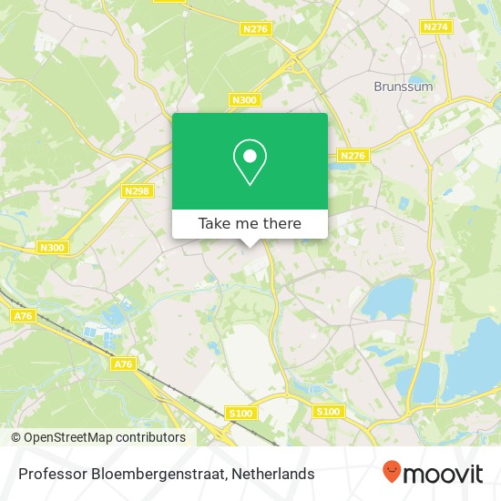 Professor Bloembergenstraat, 6431 Hoensbroek kaart