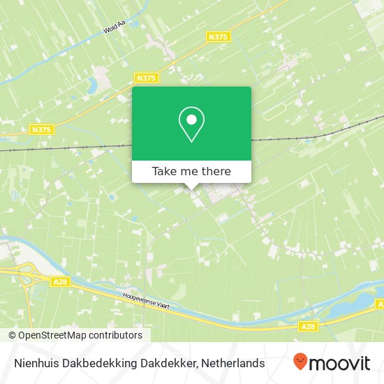 Nienhuis Dakbedekking Dakdekker, Koekangerdwarsdijk 21 kaart