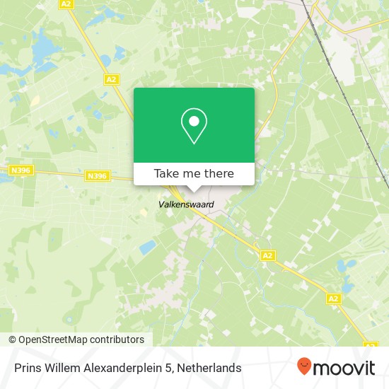 Prins Willem Alexanderplein 5, 5595 EK Leende kaart