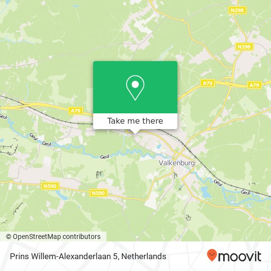 Prins Willem-Alexanderlaan 5, 6301 TR Valkenburg kaart