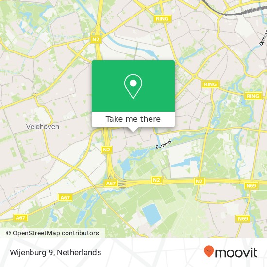 Wijenburg 9, 5655 EV Eindhoven kaart