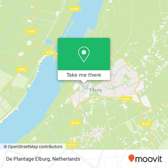 De Plantage Elburg, Bloemstraat kaart