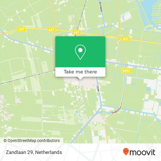 Zandlaan 29, 7833 LA Nieuw-Amsterdam kaart