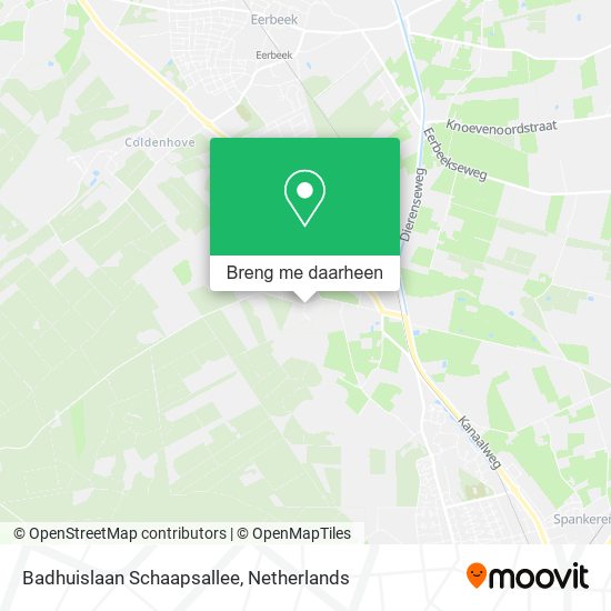 Badhuislaan Schaapsallee kaart