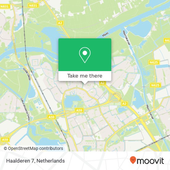 Haalderen 7, 5235 EP 's-Hertogenbosch kaart