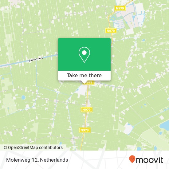 Molenweg 12, 9354 BN Zevenhuizen kaart