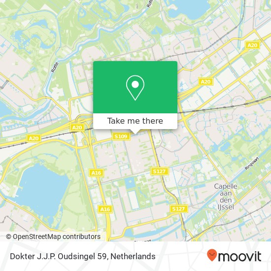 Dokter J.J.P. Oudsingel 59, 3067 EG Rotterdam kaart