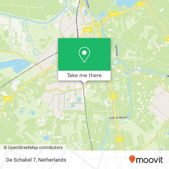 De Schakel 7, 5261 LL Vught kaart