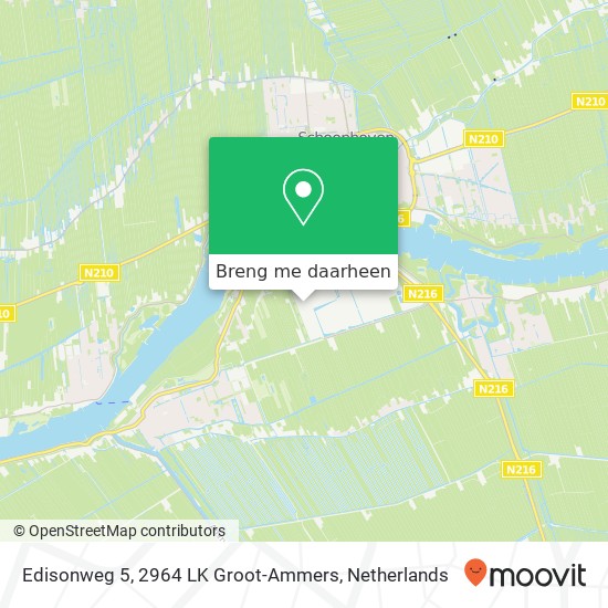 Edisonweg 5, 2964 LK Groot-Ammers kaart