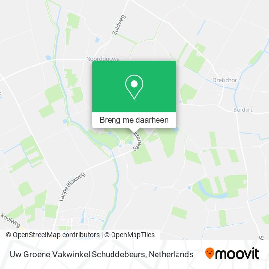 Uw Groene Vakwinkel Schuddebeurs kaart
