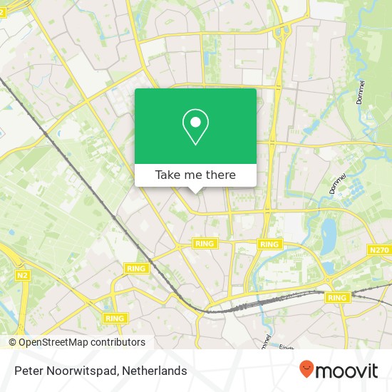 Peter Noorwitspad, 5622 Eindhoven kaart