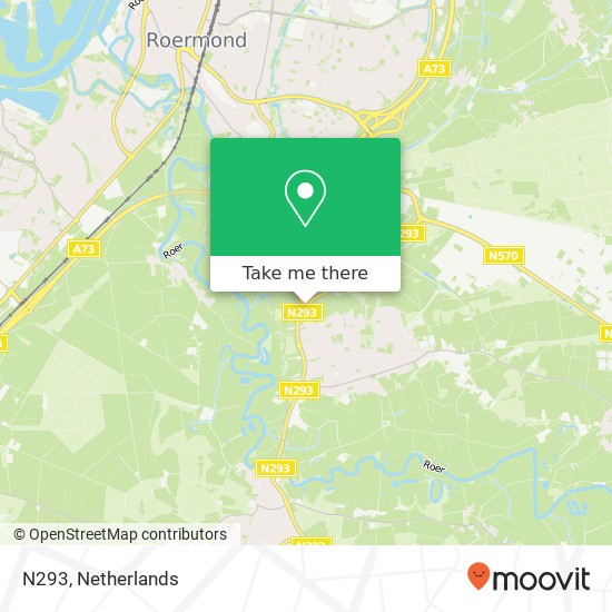 N293, 6045 Roermond kaart