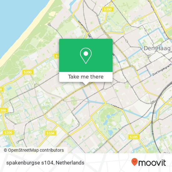 spakenburgse s104, 2571 Den Haag kaart