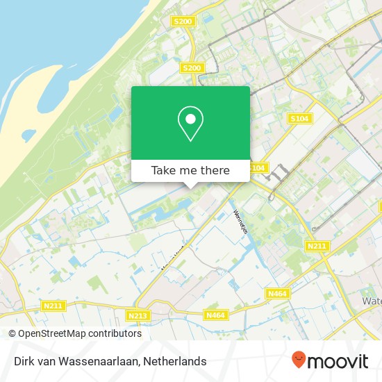 Dirk van Wassenaarlaan, 2553 EH Den Haag kaart