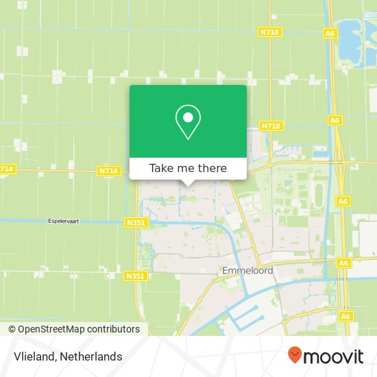 Vlieland, 8302 MB Emmeloord kaart