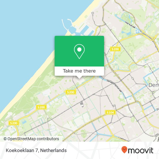 Koekoeklaan 7, 2566 JT Den Haag kaart