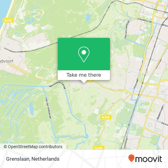 Grenslaan, Grenslaan, 2111 GH Aerdenhout, Nederland kaart