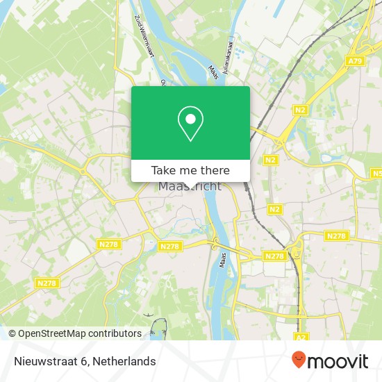 Nieuwstraat 6, 6211 CS Maastricht kaart