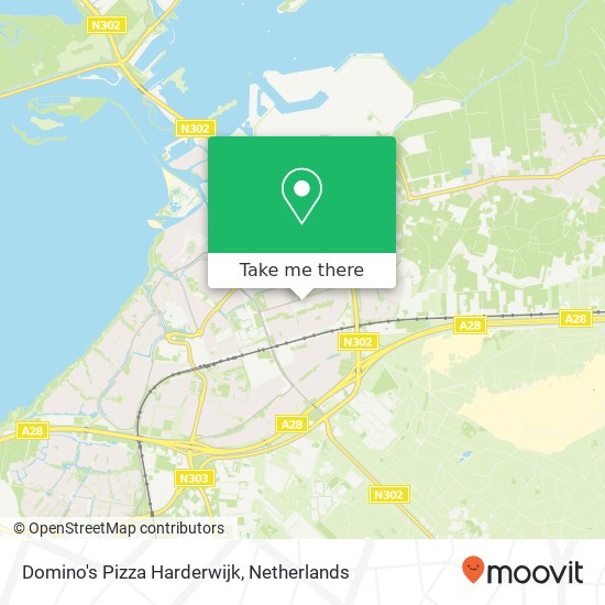 Domino's Pizza Harderwijk, Vondellaan 90 kaart