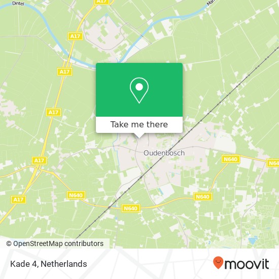 Kade 4, 4731 KR Oudenbosch kaart