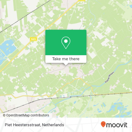 Piet Heestersstraat, 5076 AX Haaren kaart