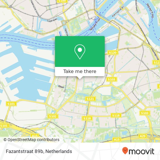 Fazantstraat 89b, 3083 ZG Rotterdam kaart