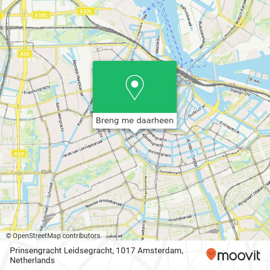 Prinsengracht Leidsegracht, 1017 Amsterdam kaart
