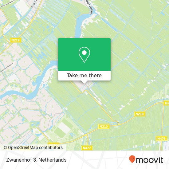 Zwanenhof 3, 2935 VT Ouderkerk aan den IJssel kaart