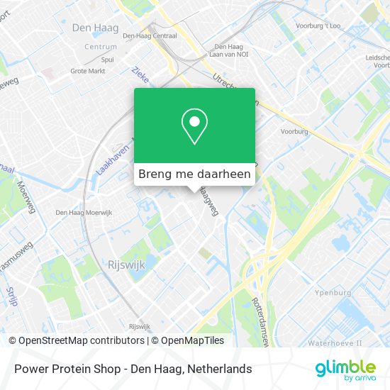 Power Protein Shop - Den Haag kaart